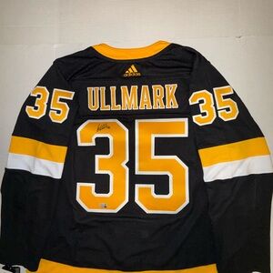 Adidas Boston Bruins Linus Ullmark Autographed Men's Jersey size 54